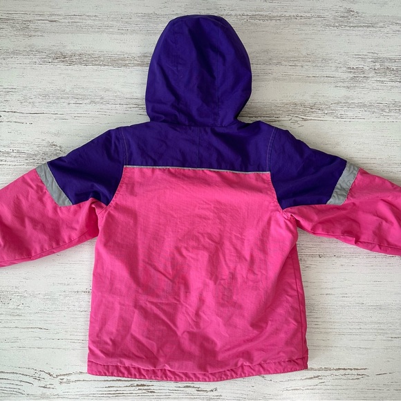 HANNA ANDERSSON Nylon Waterproof Fleece Lined Hooded Jacket Reflective 5 Pink - Picture 11 of 11